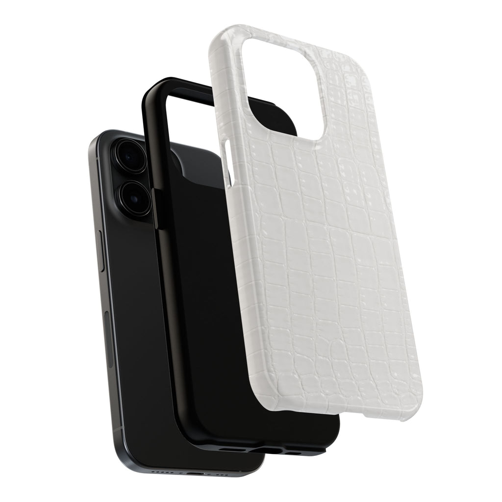 Ivory Croc Phone Cases