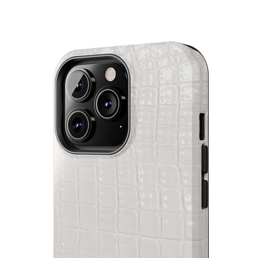 Ivory Croc Phone Cases