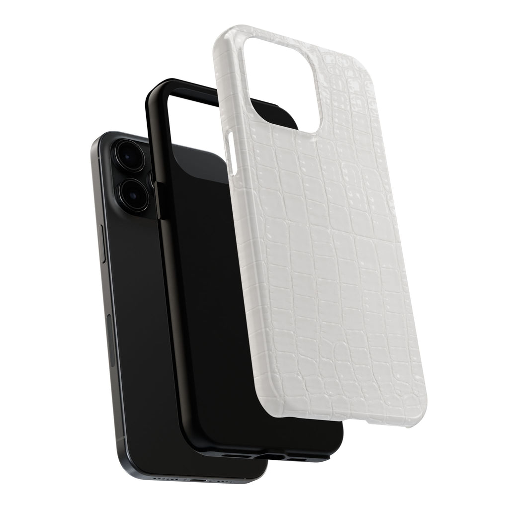Ivory Croc Phone Cases