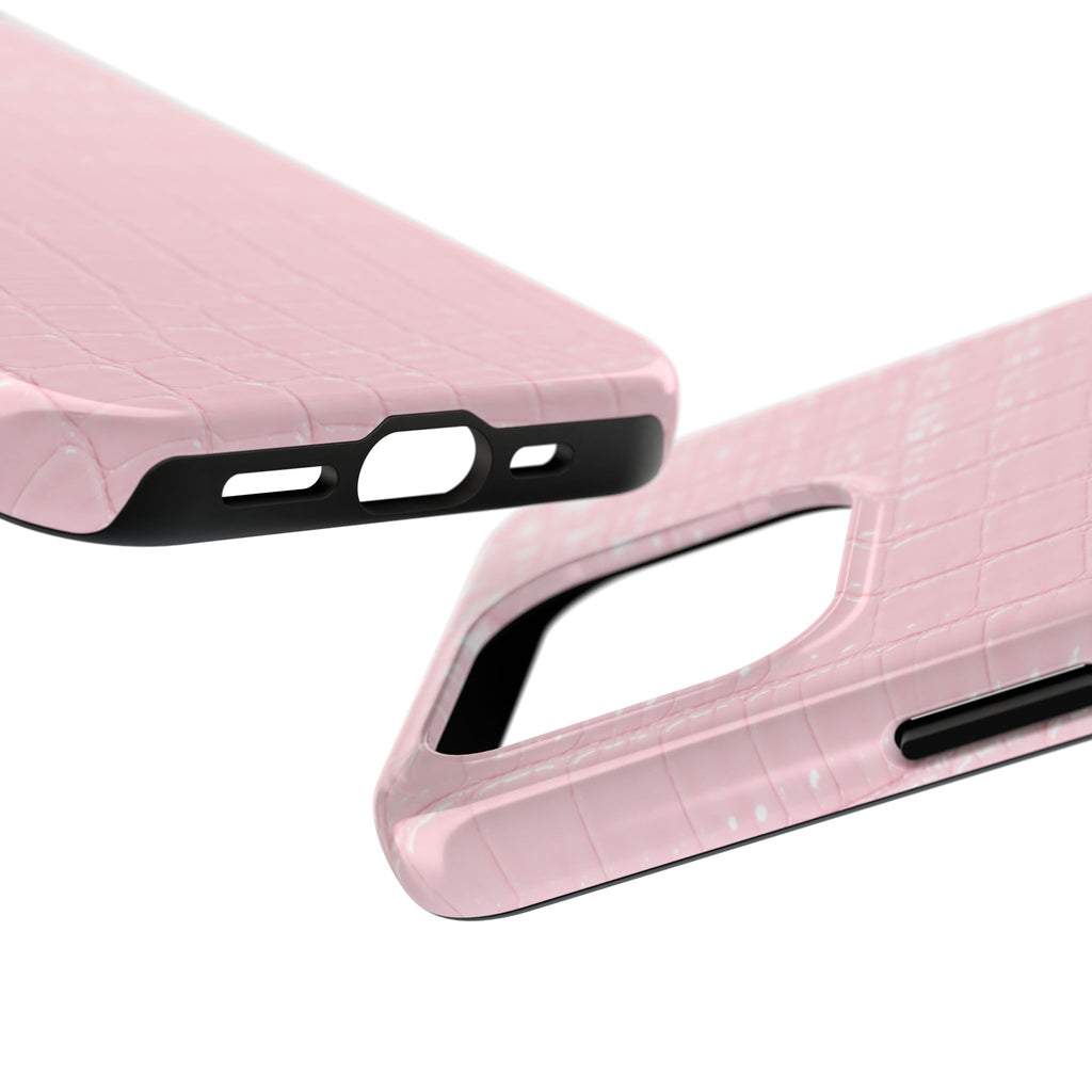 Blush Croc Phone Cases
