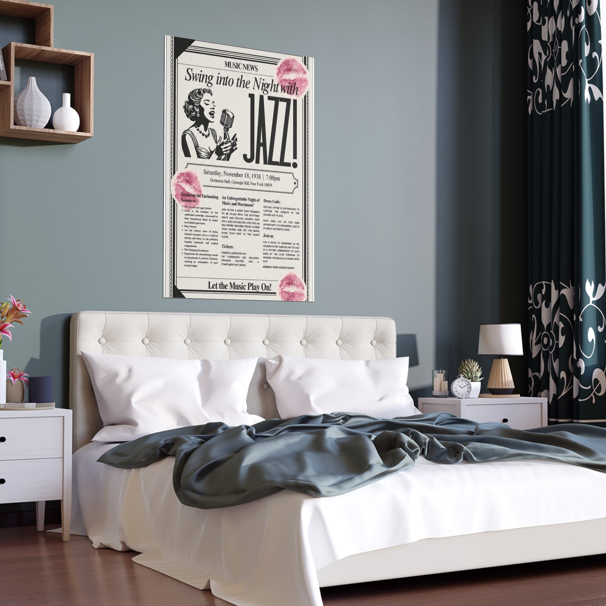 Jazz Kiss Silk Poster