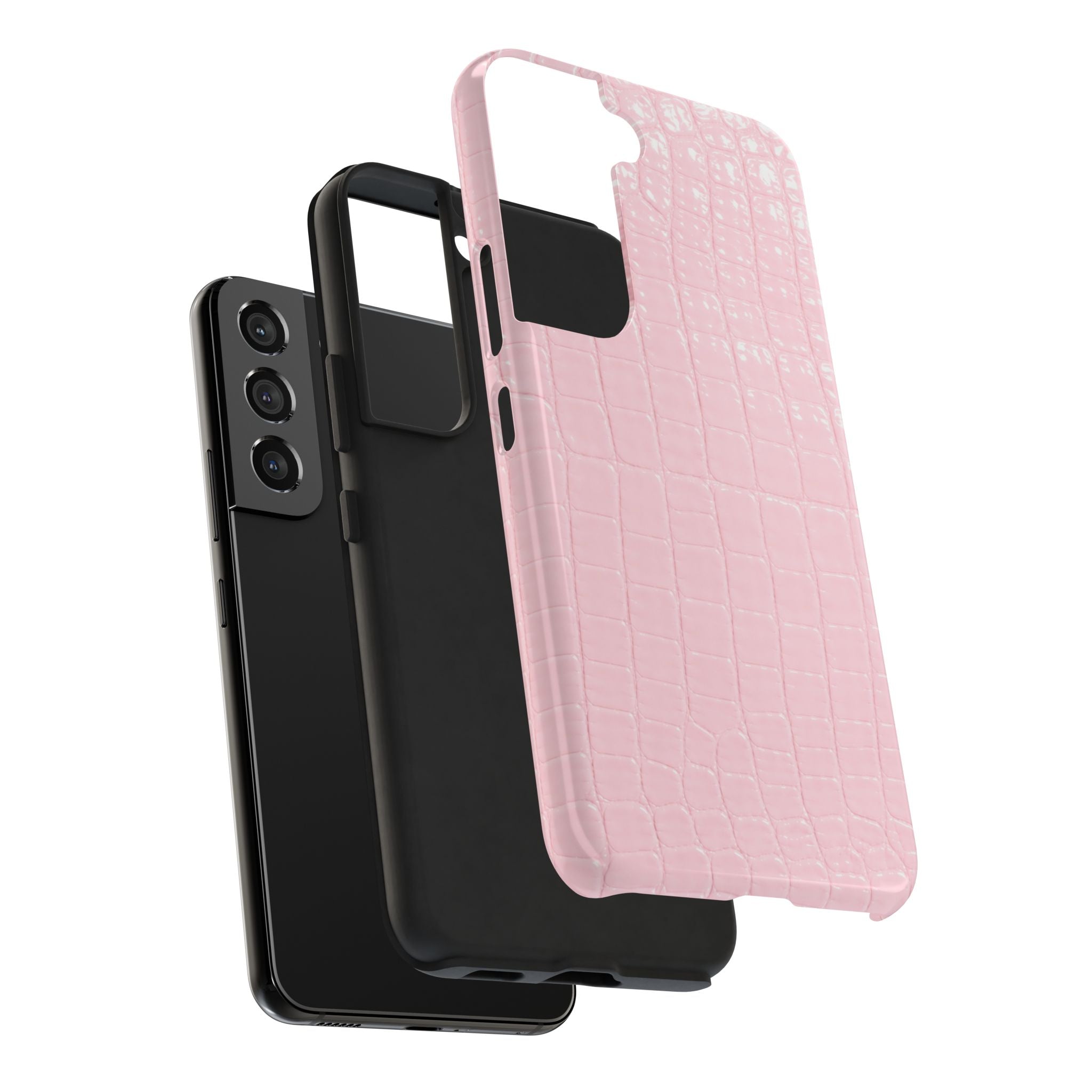Blush Croc Phone Cases