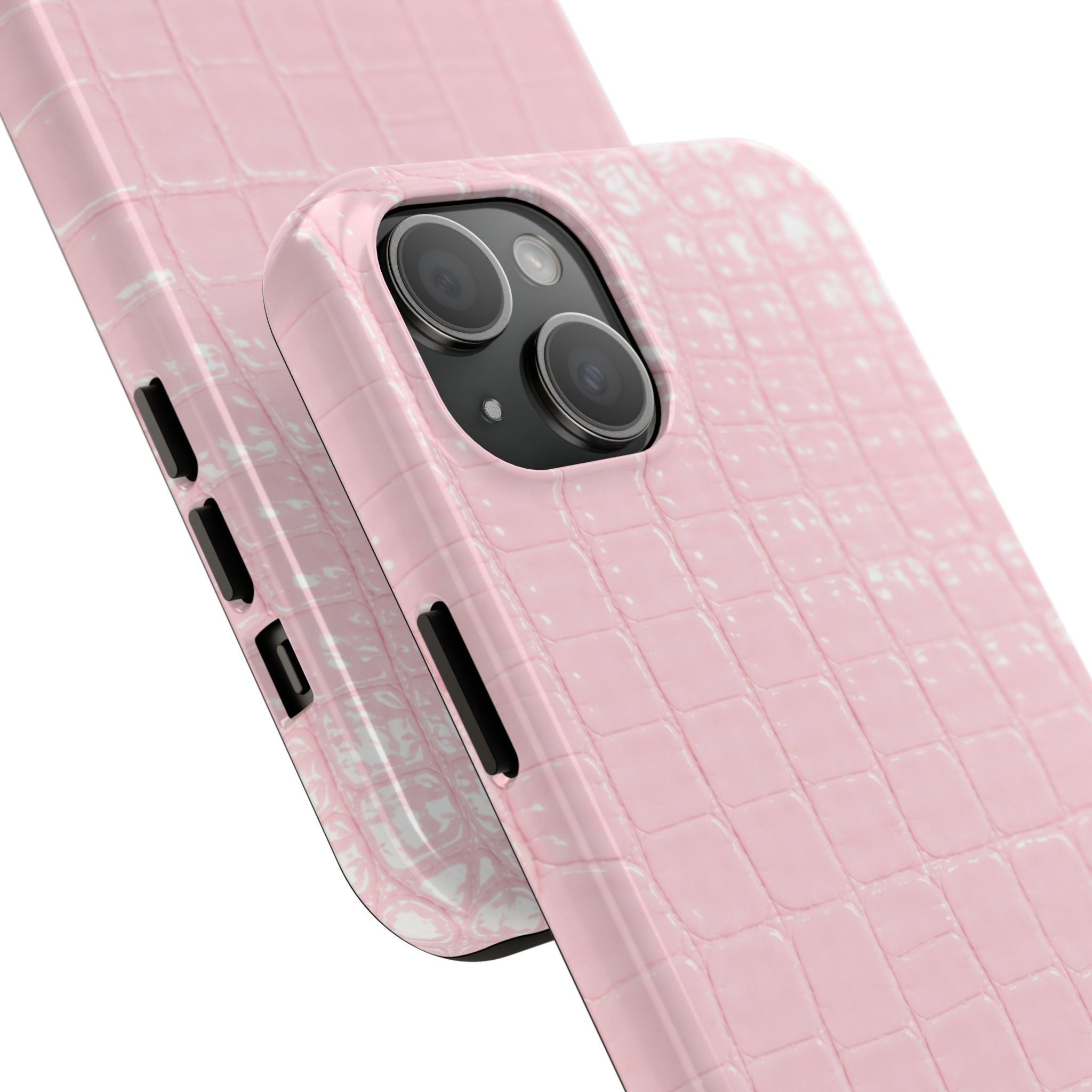 Blush Croc Phone Cases
