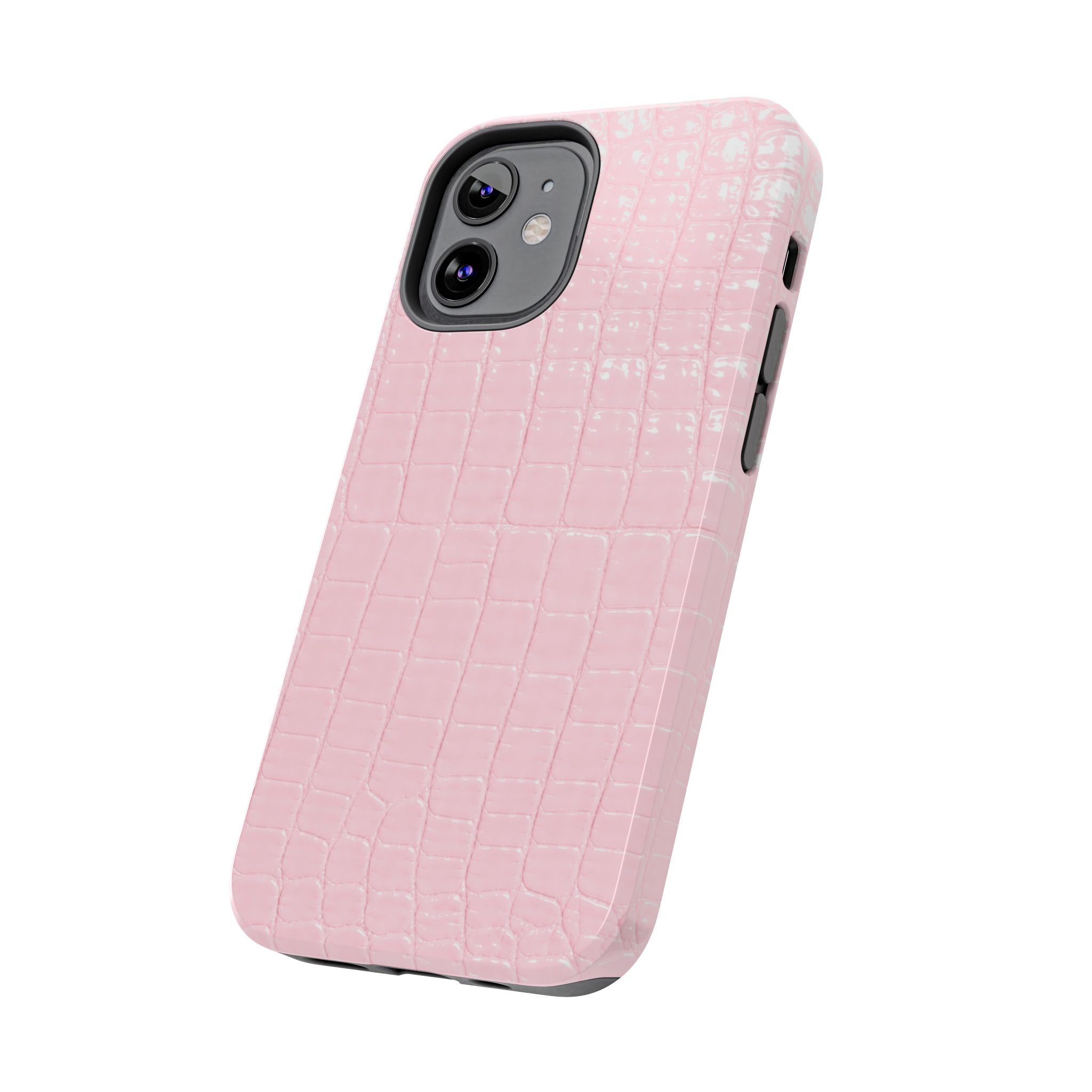 Blush Croc Phone Cases