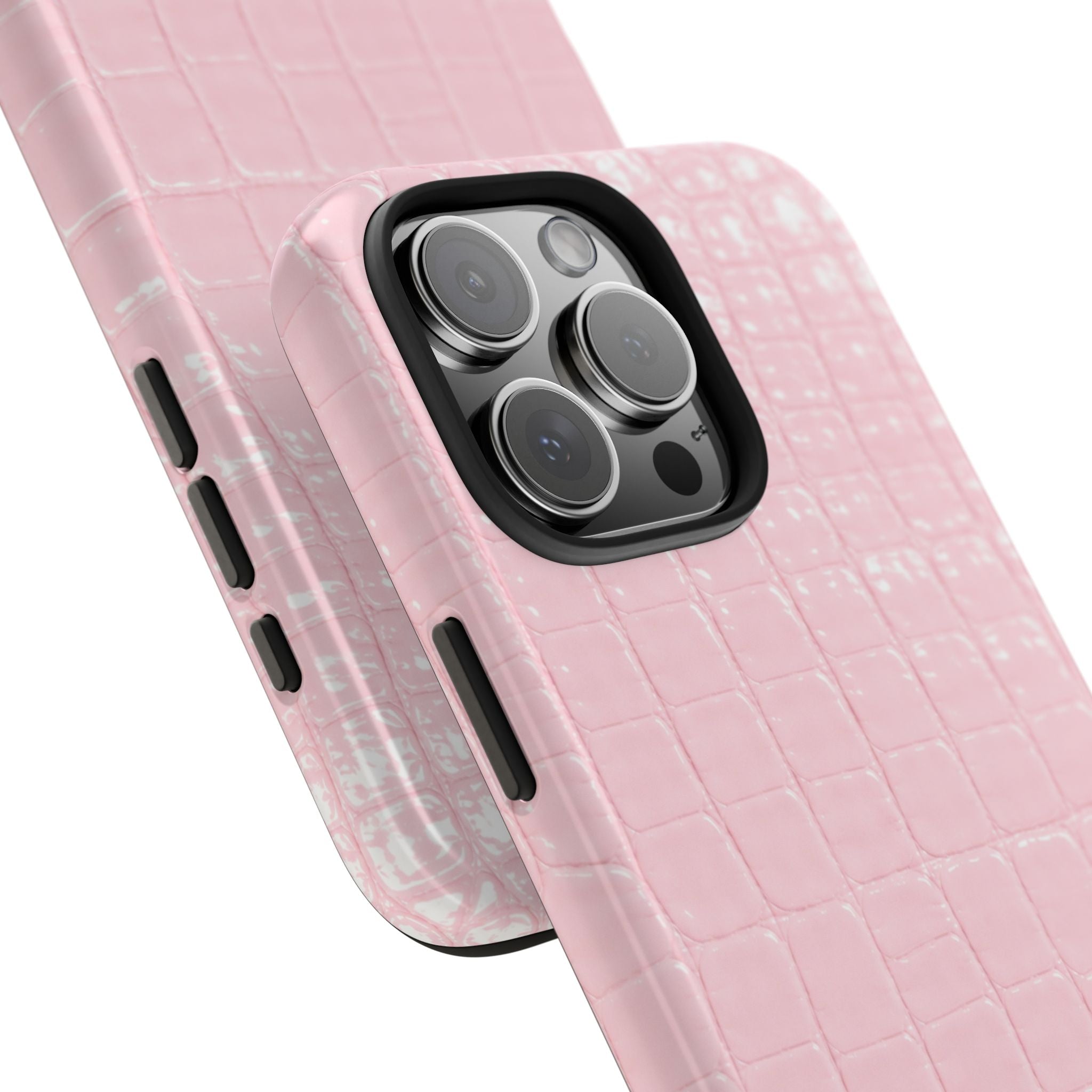 Blush Croc Phone Cases