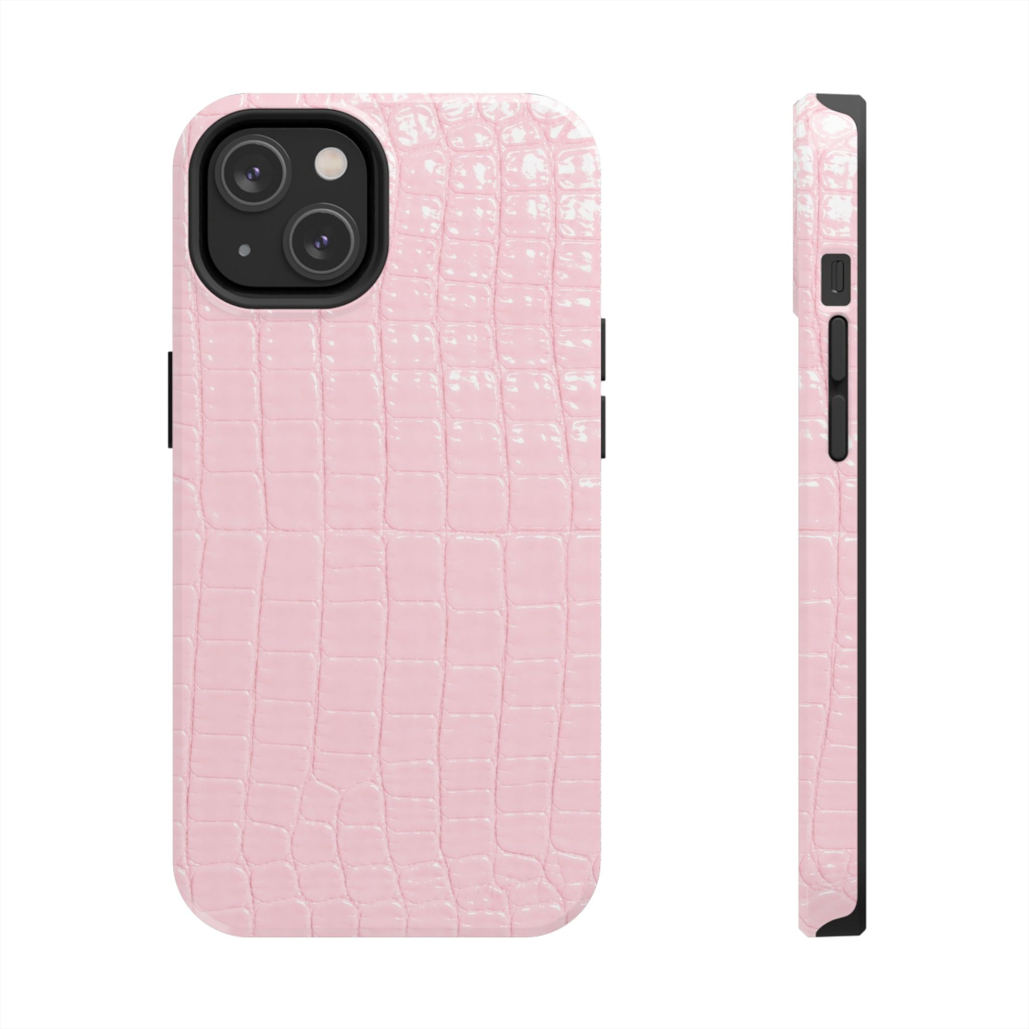 Blush Croc Phone Cases