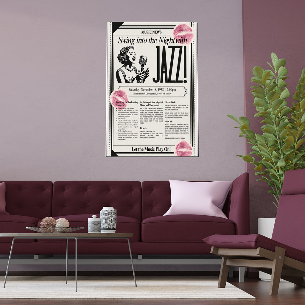 Jazz Kiss Silk Poster