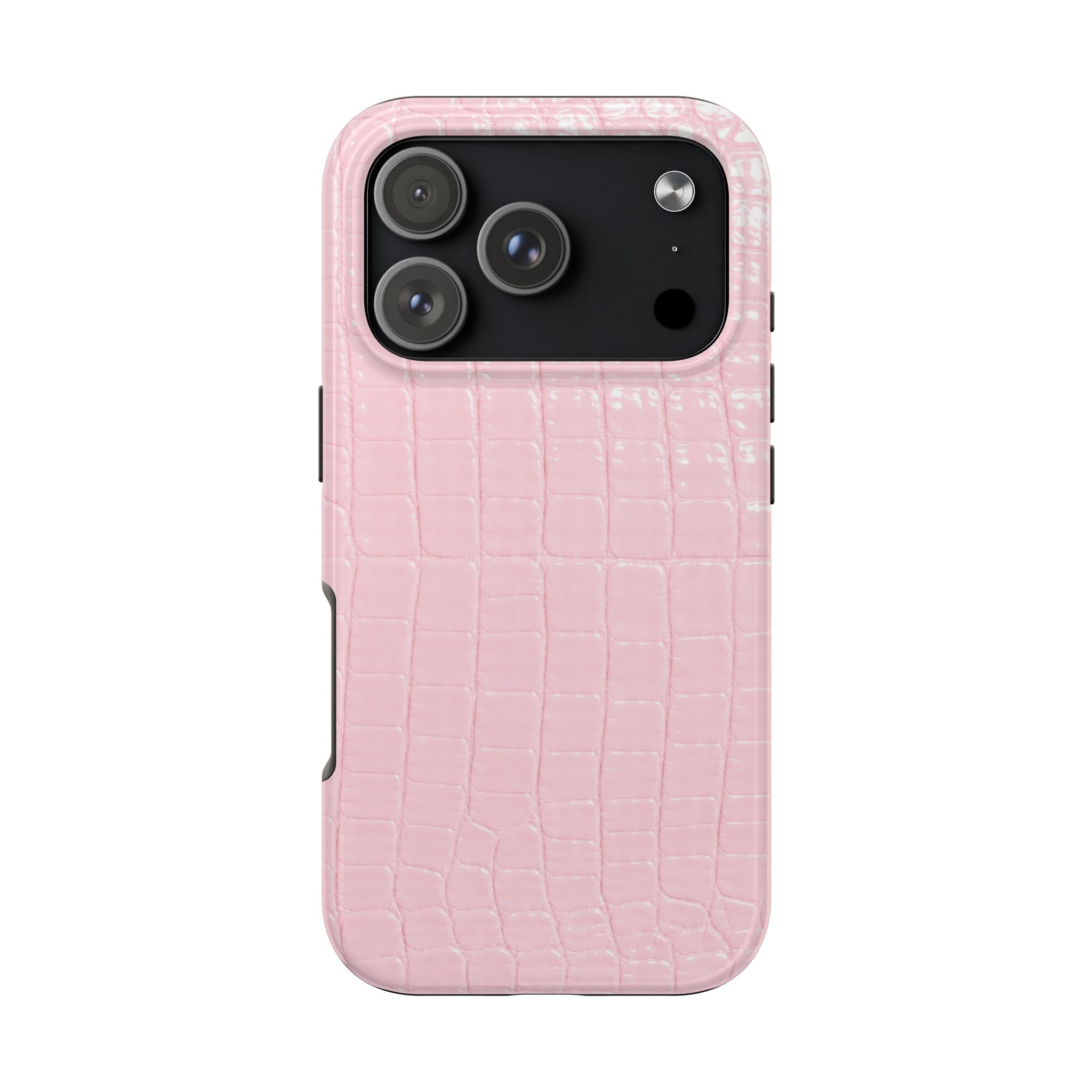 Blush Croc Phone Cases