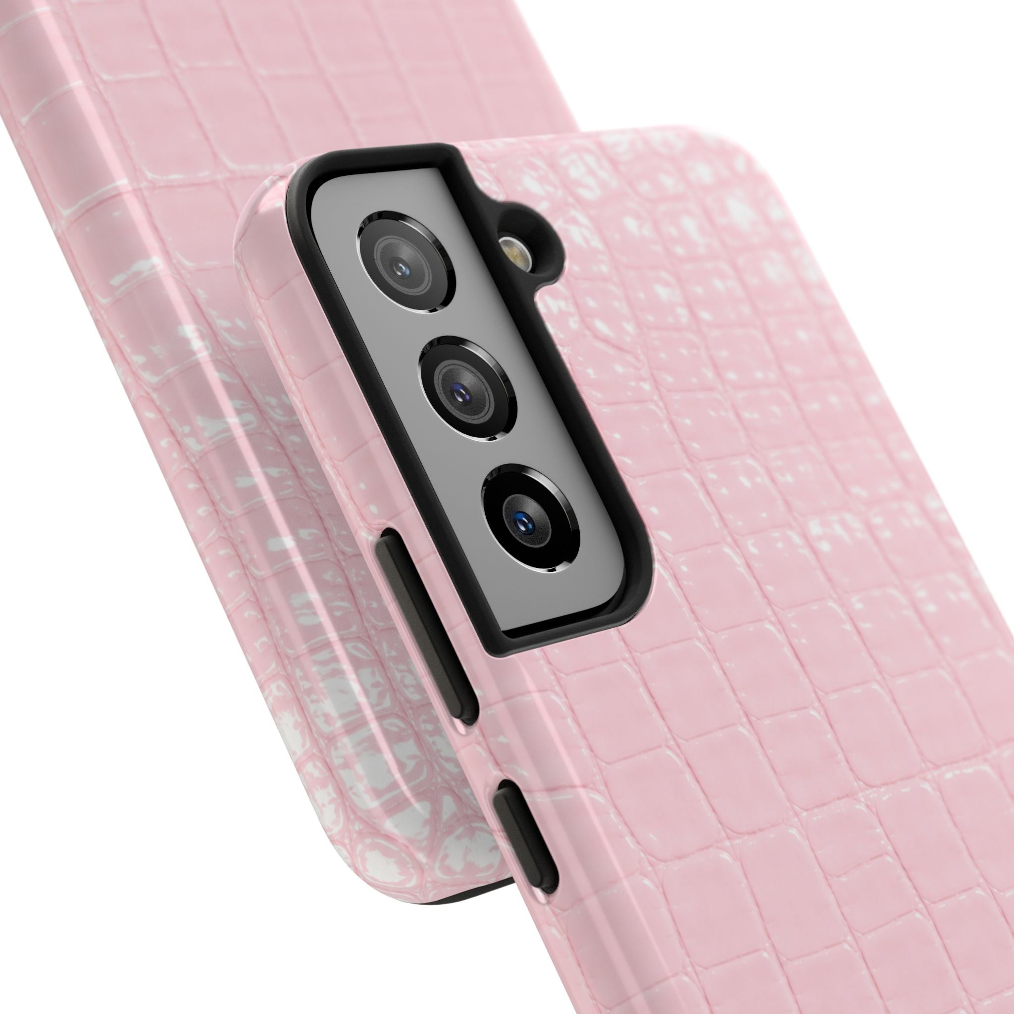 Blush Croc Phone Cases