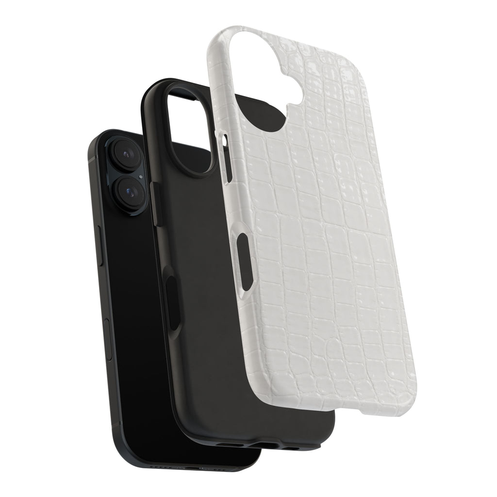 Ivory Croc Phone Cases