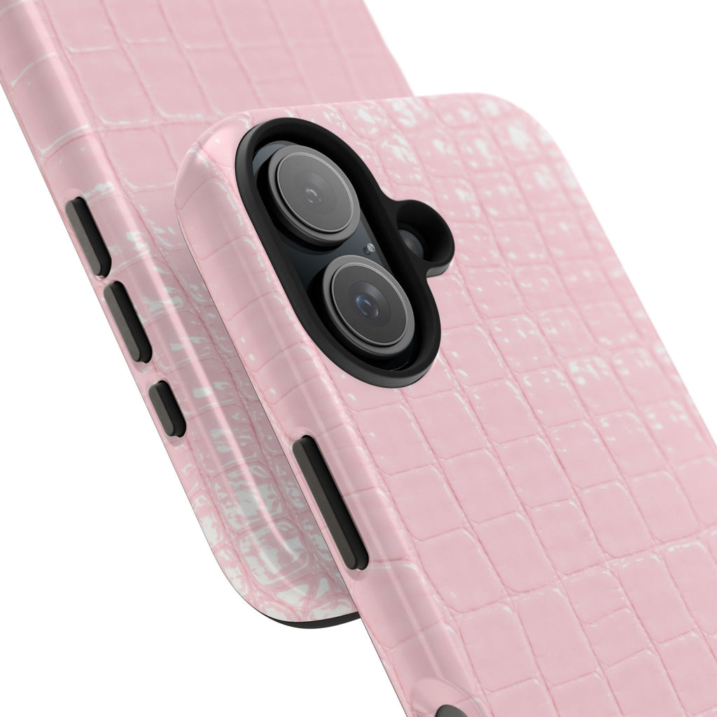 Blush Croc Phone Cases