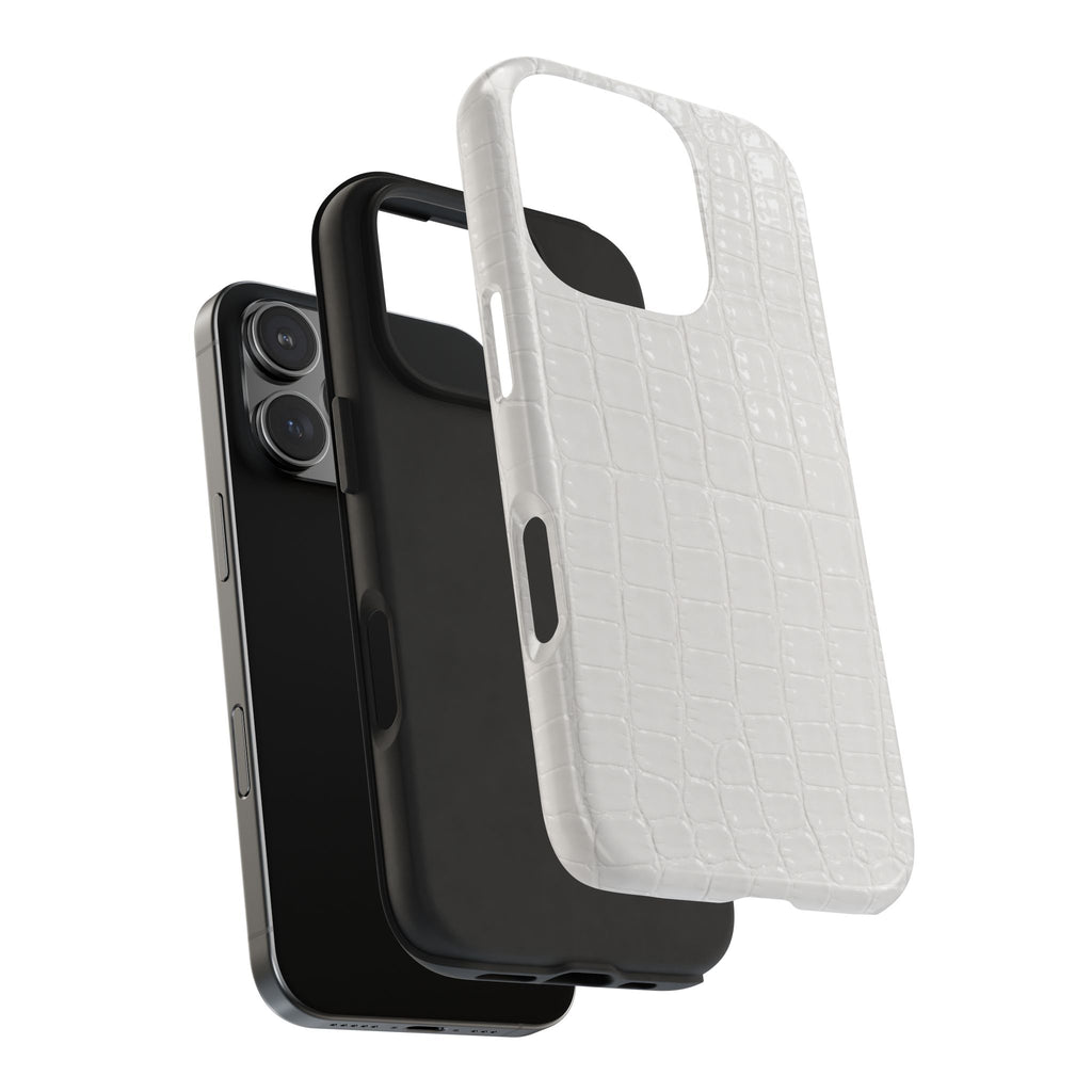 Ivory Croc Phone Cases