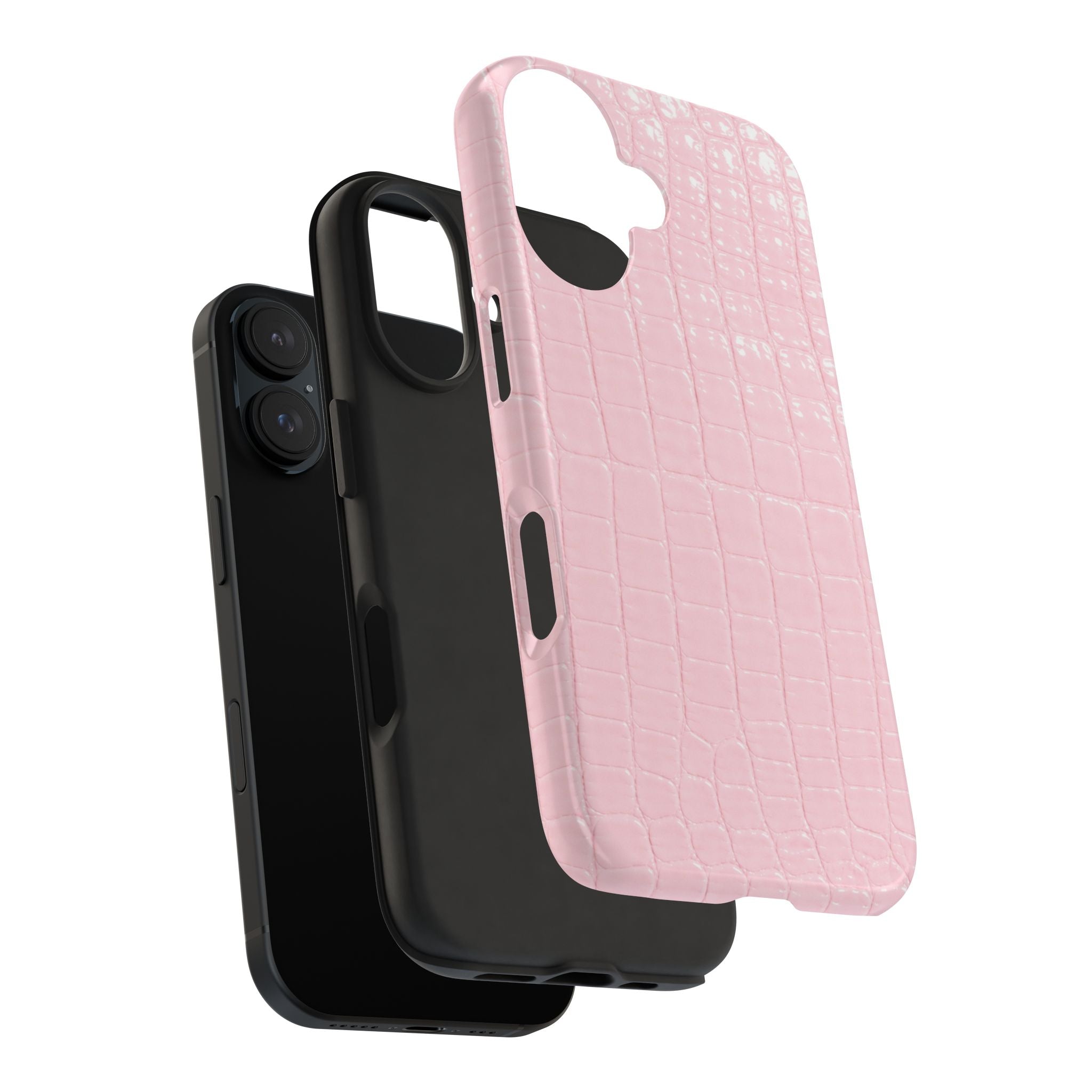Blush Croc Phone Cases