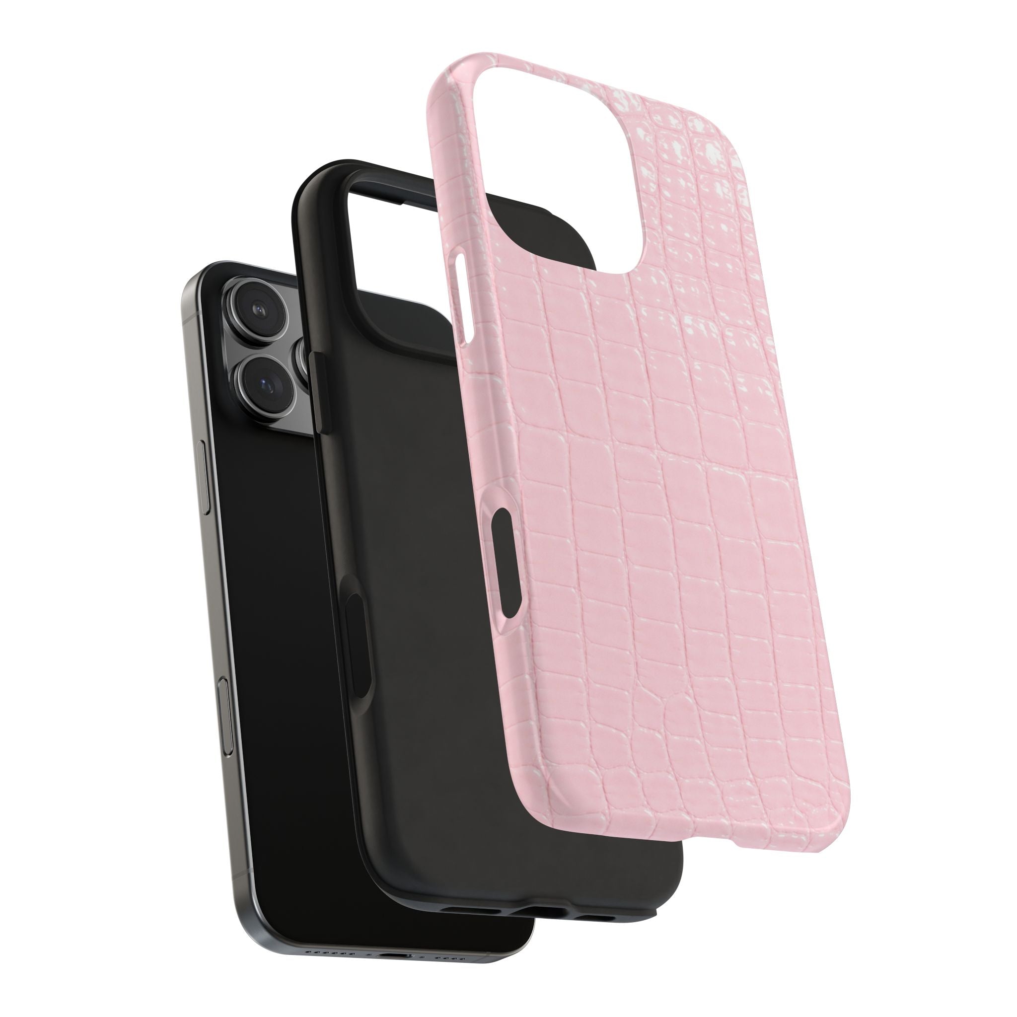 Blush Croc Phone Cases