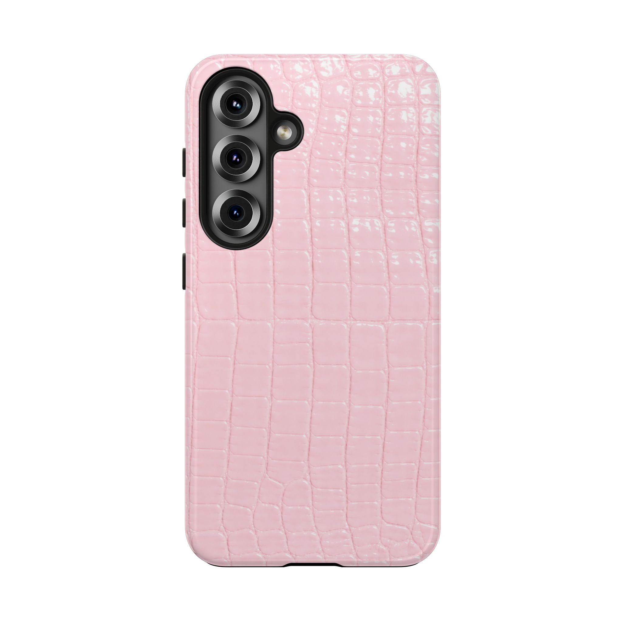 Blush Croc Phone Cases