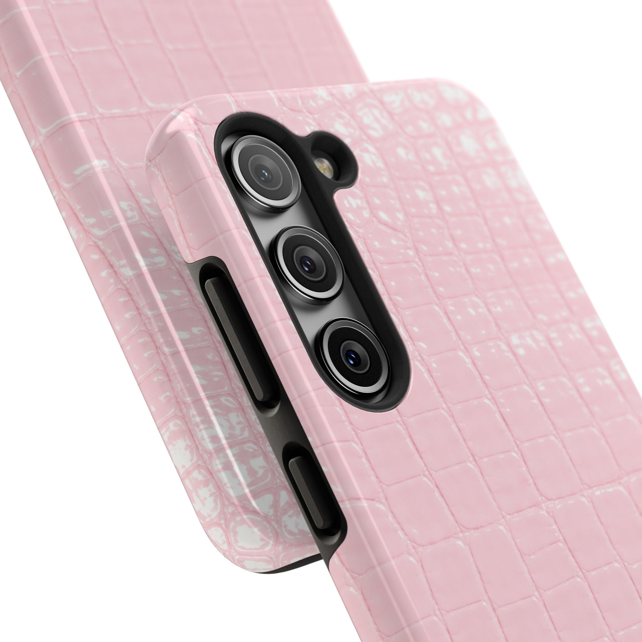 Blush Croc Phone Cases