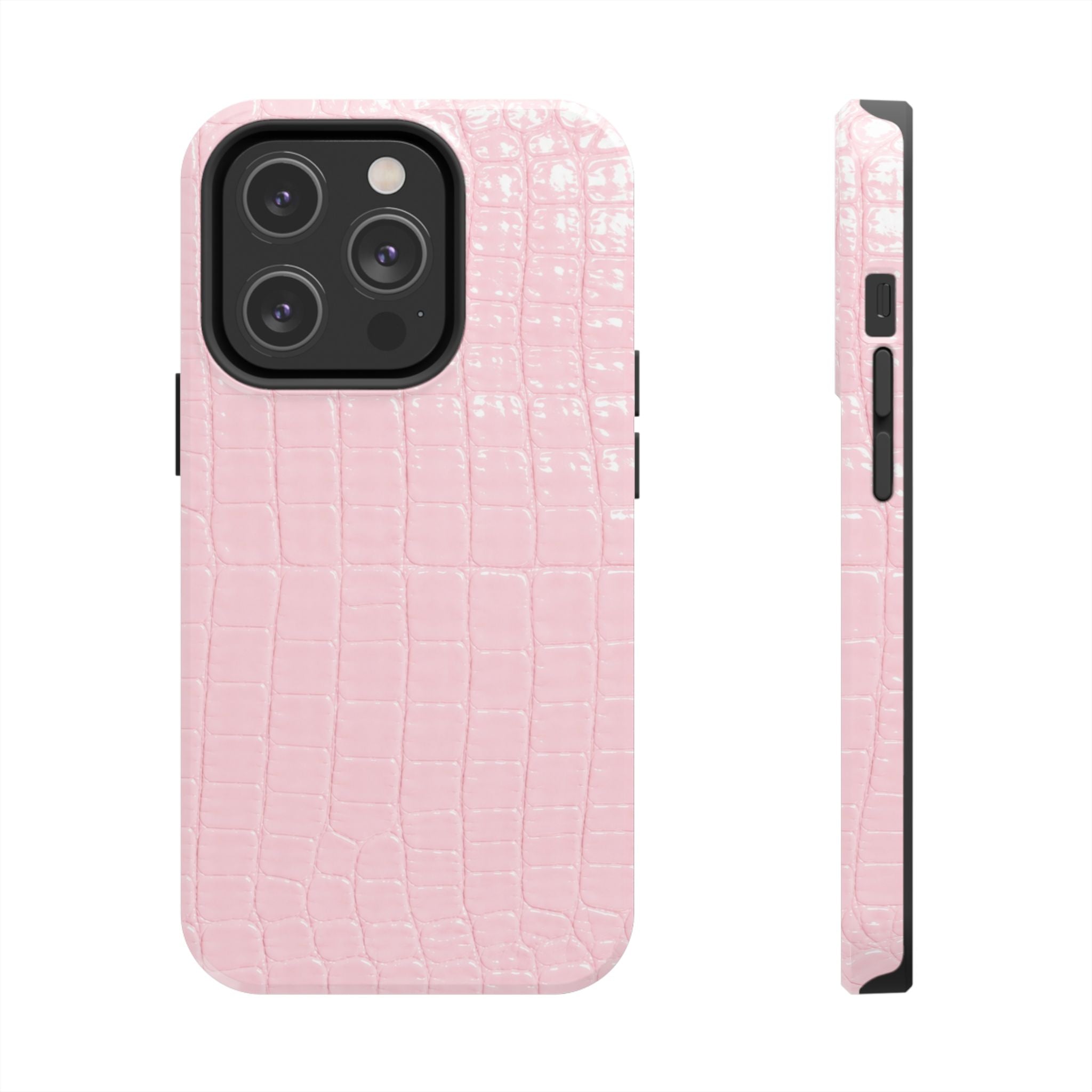 Blush Croc Phone Cases