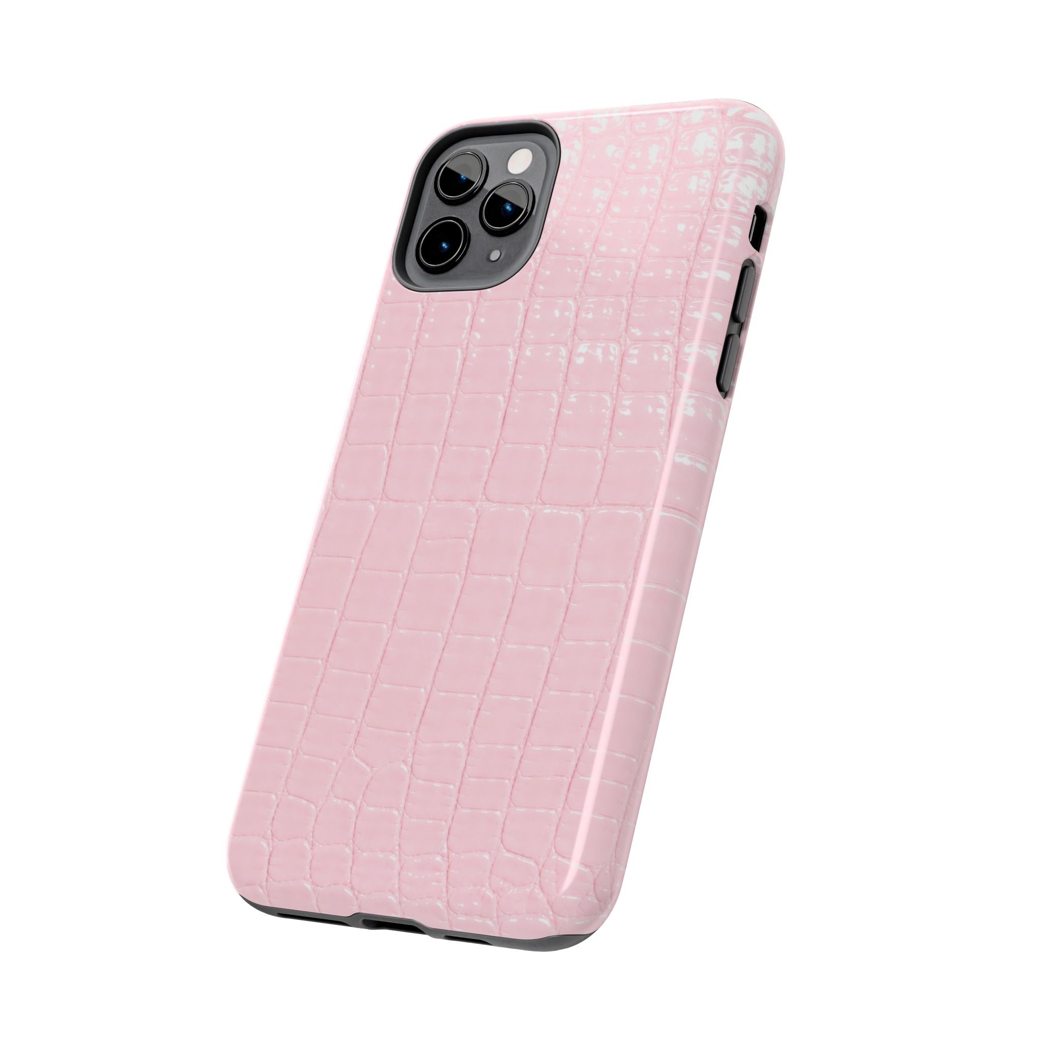 Blush Croc Phone Cases