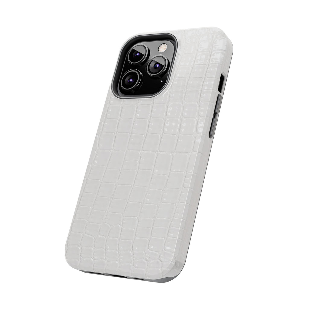 Ivory Croc Phone Cases