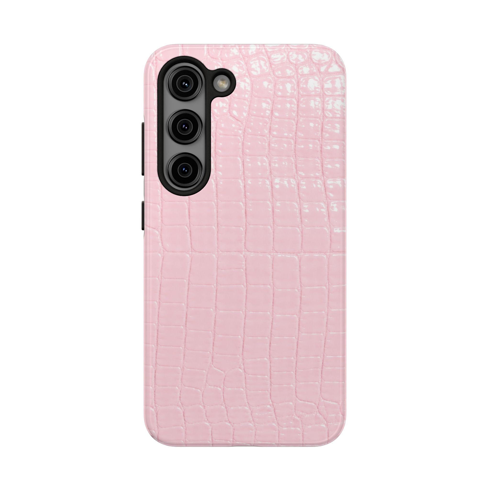 Blush Croc Phone Cases