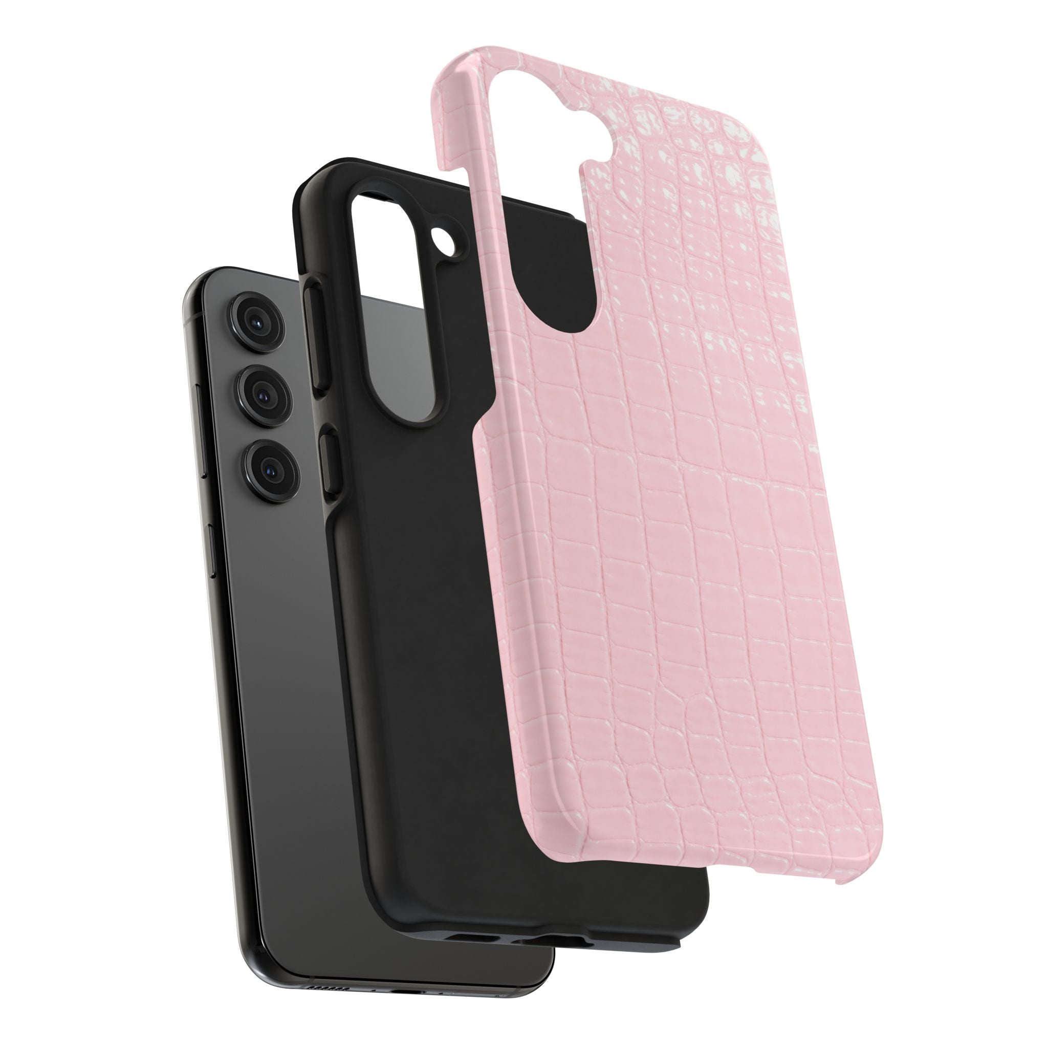 Blush Croc Phone Cases