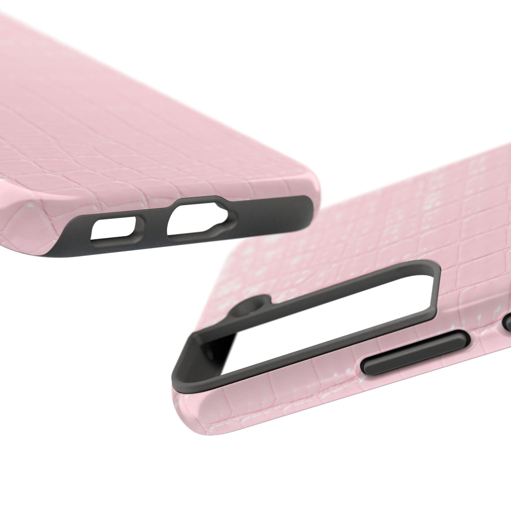 Blush Croc Phone Cases