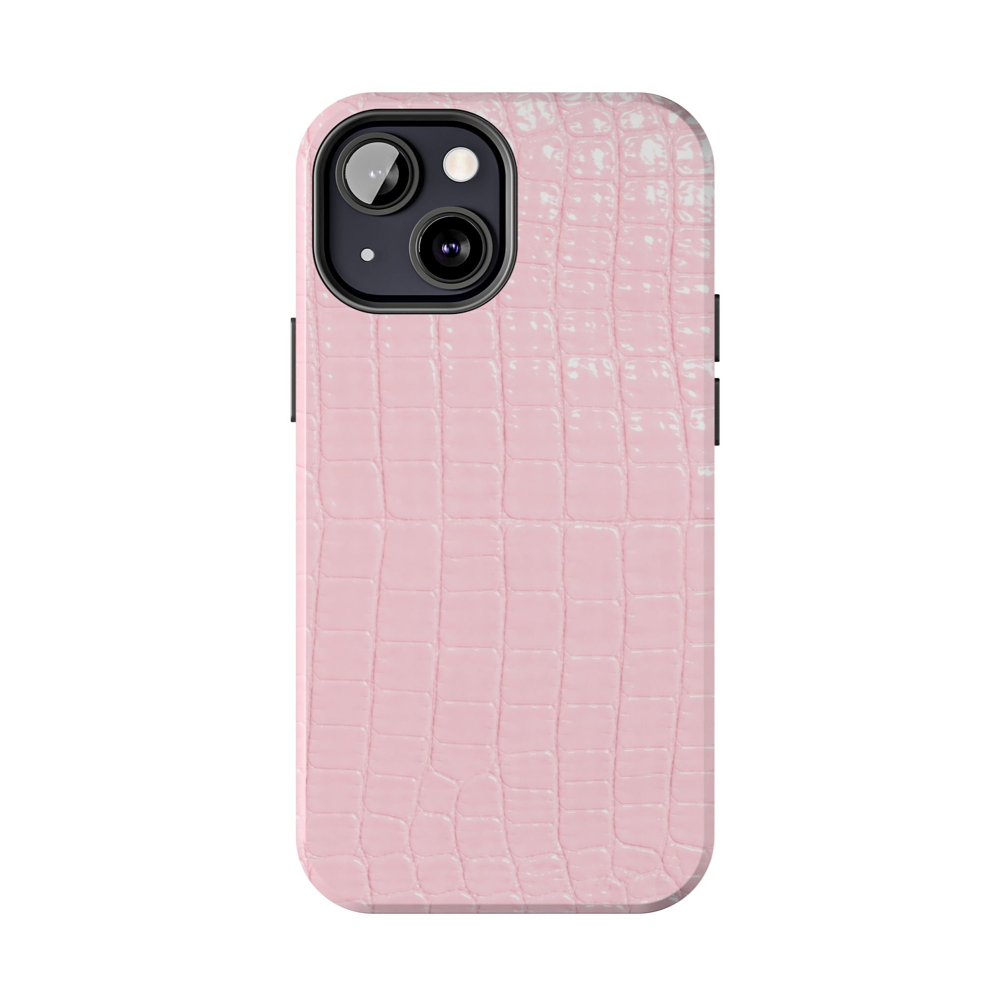 Blush Croc Phone Cases