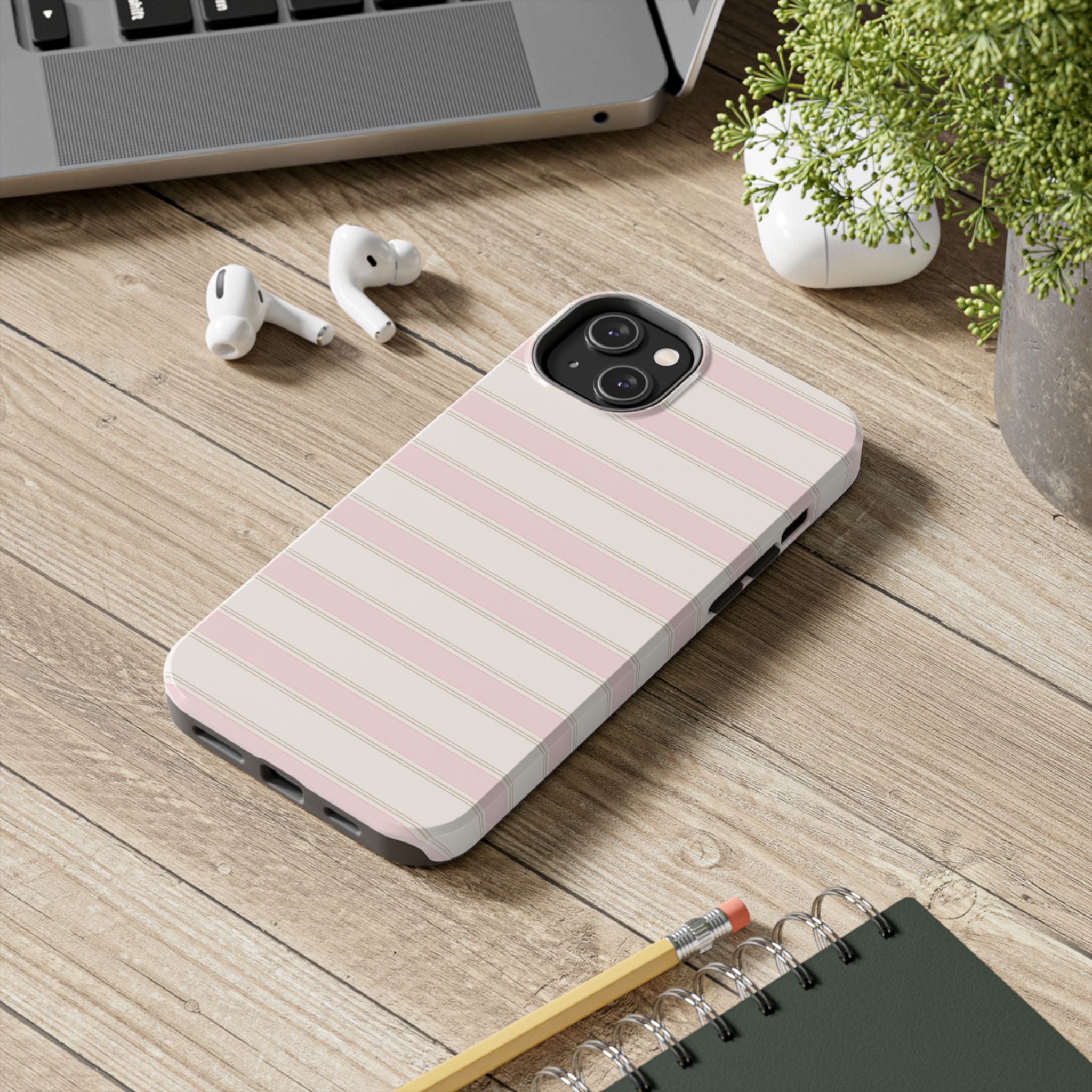 Blush Stripe Phone Case