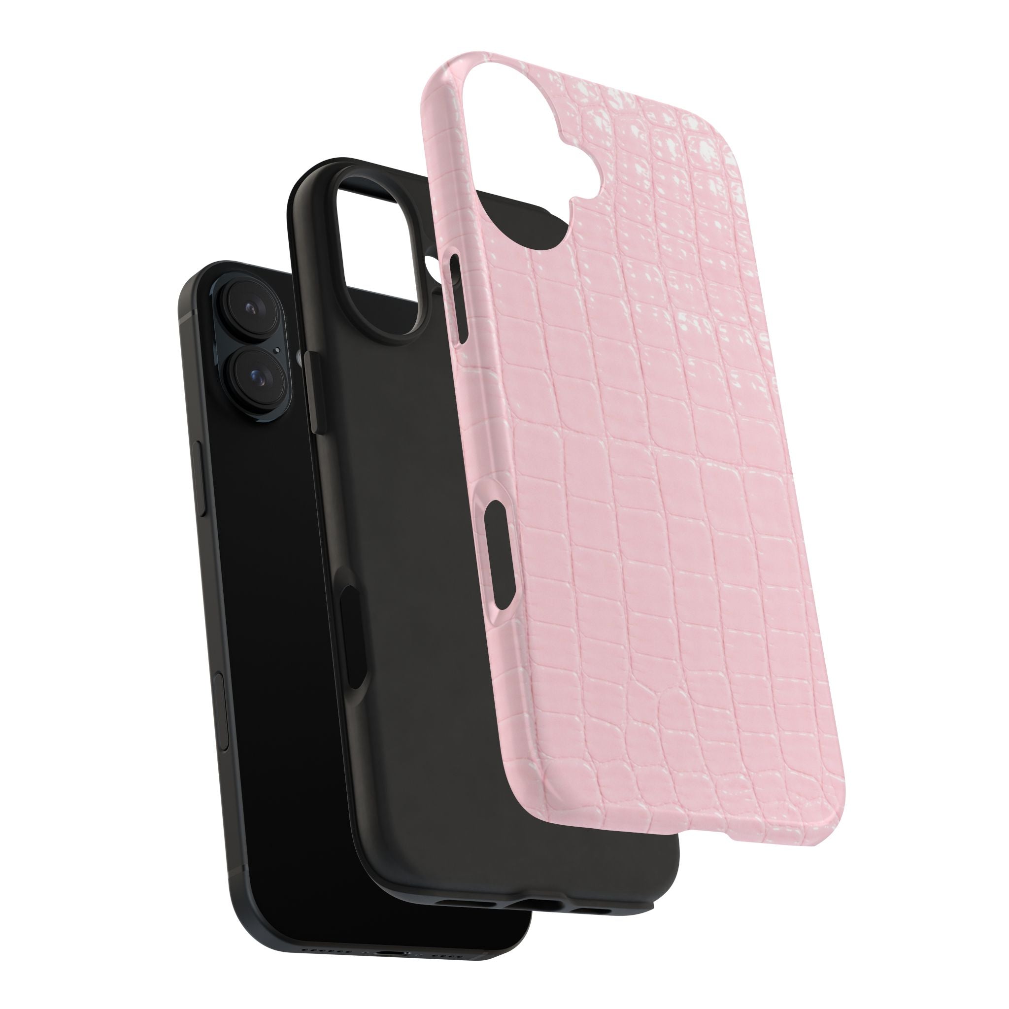 Blush Croc Phone Cases
