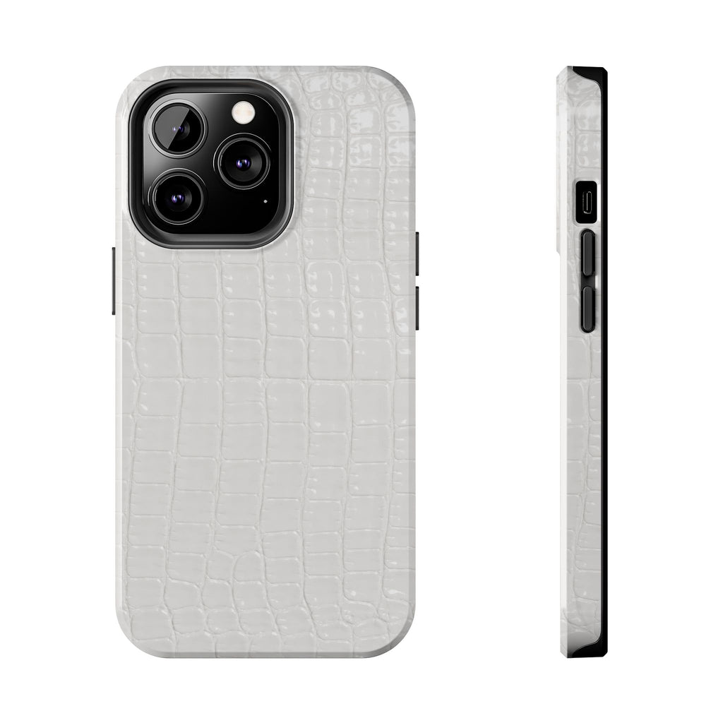 Ivory Croc Phone Cases