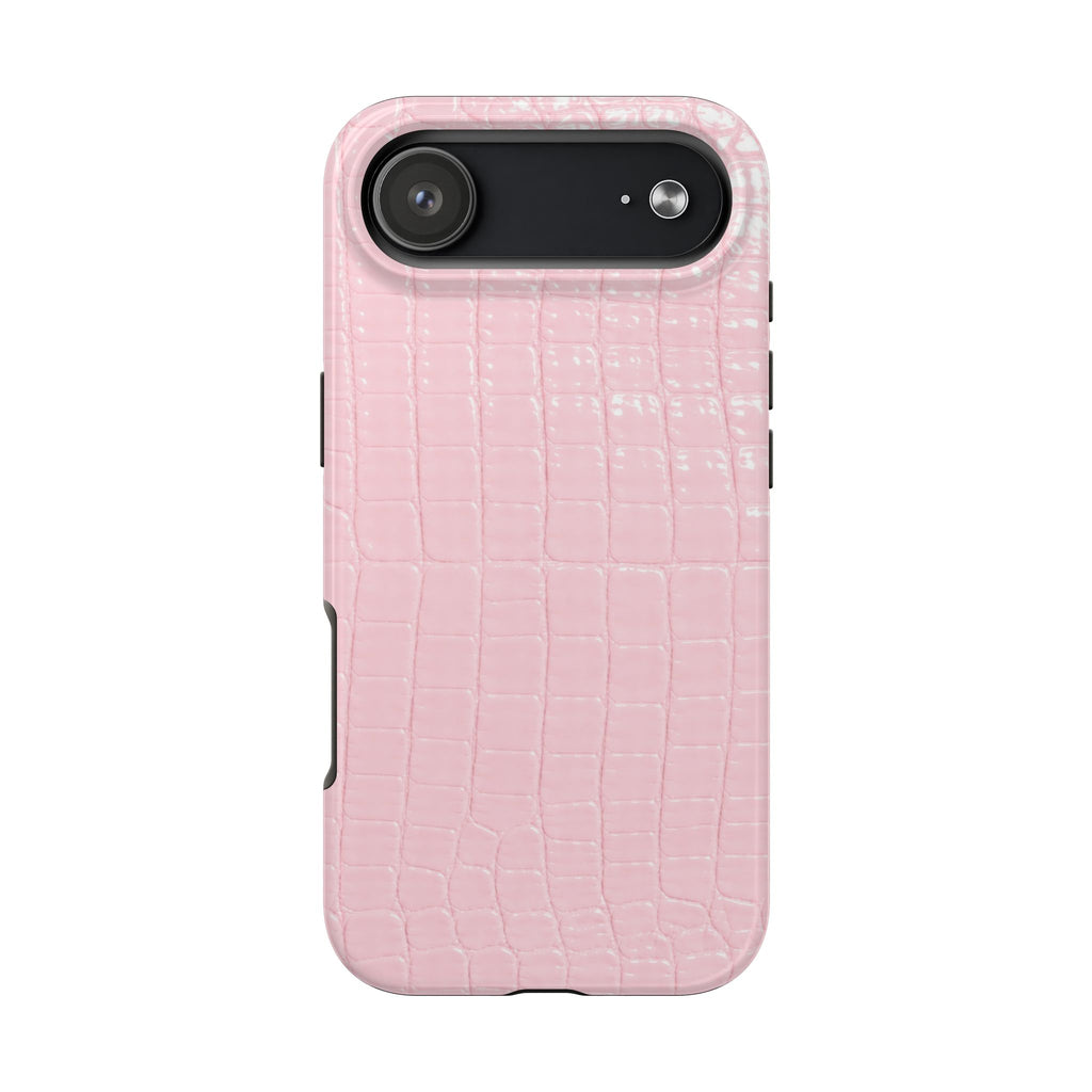 Blush Croc Phone Cases