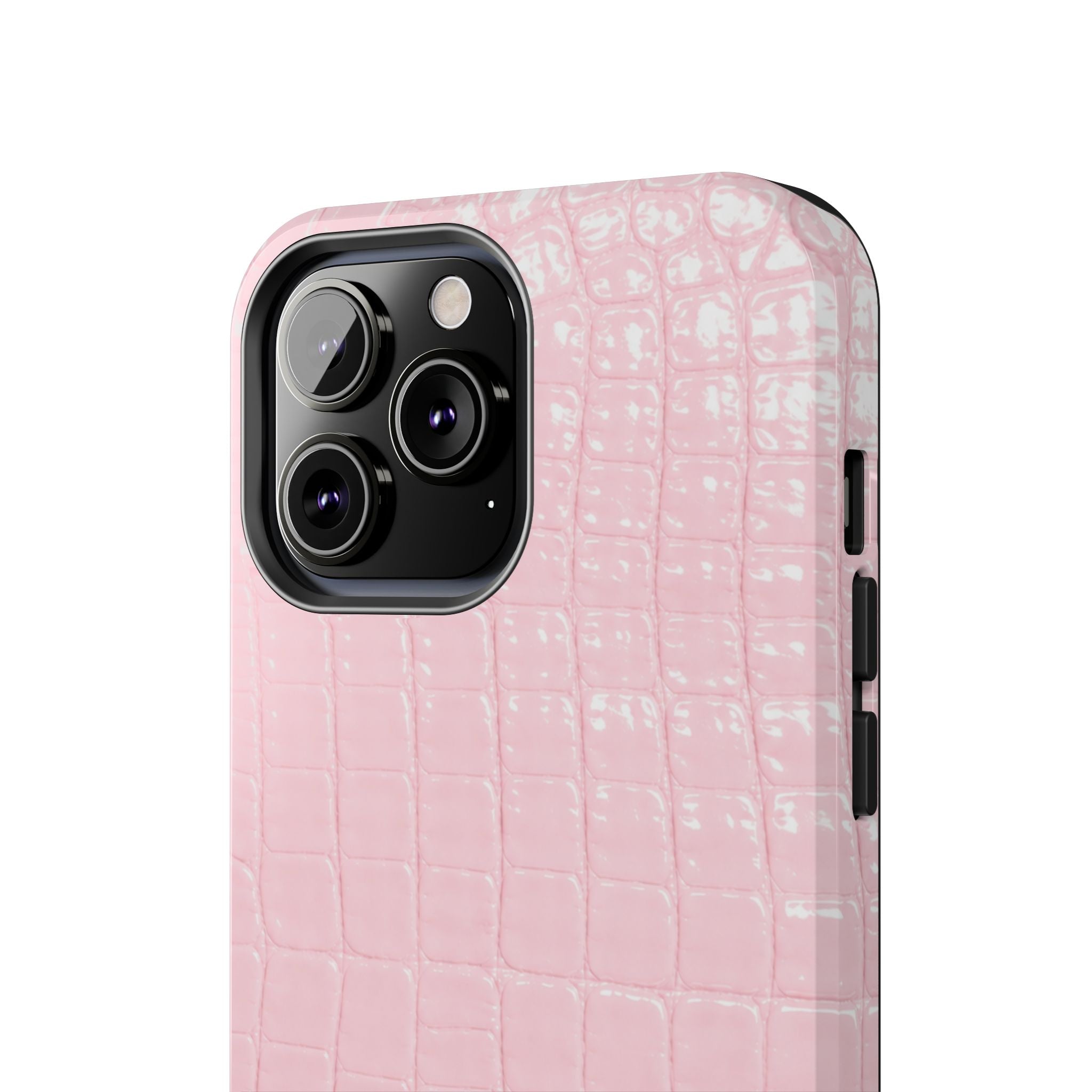 Blush Croc Phone Cases