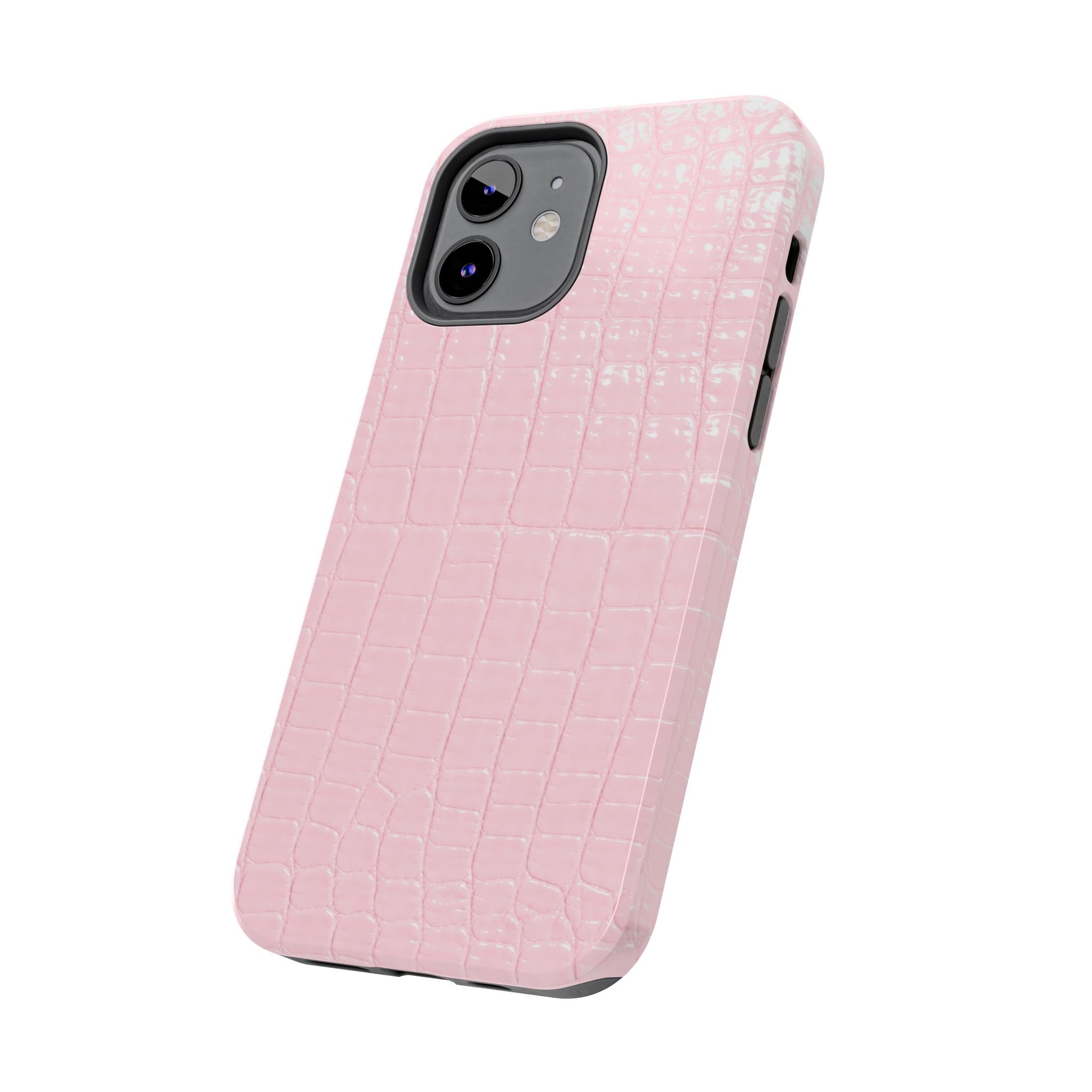 Blush Croc Phone Cases