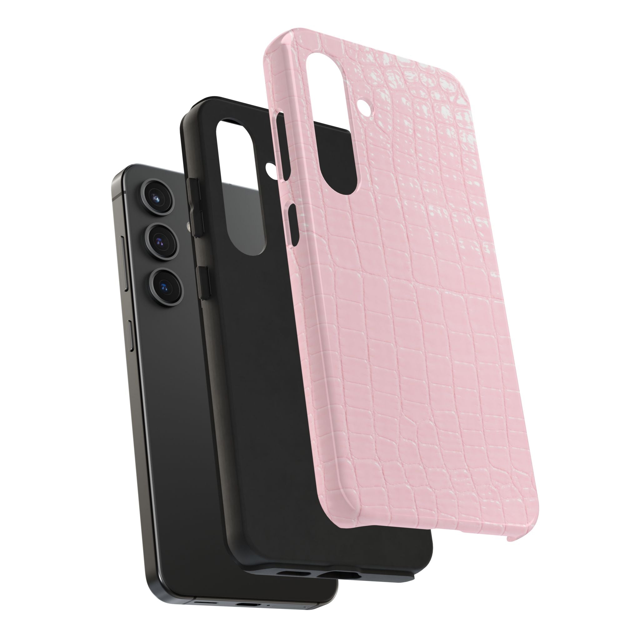 Blush Croc Phone Cases