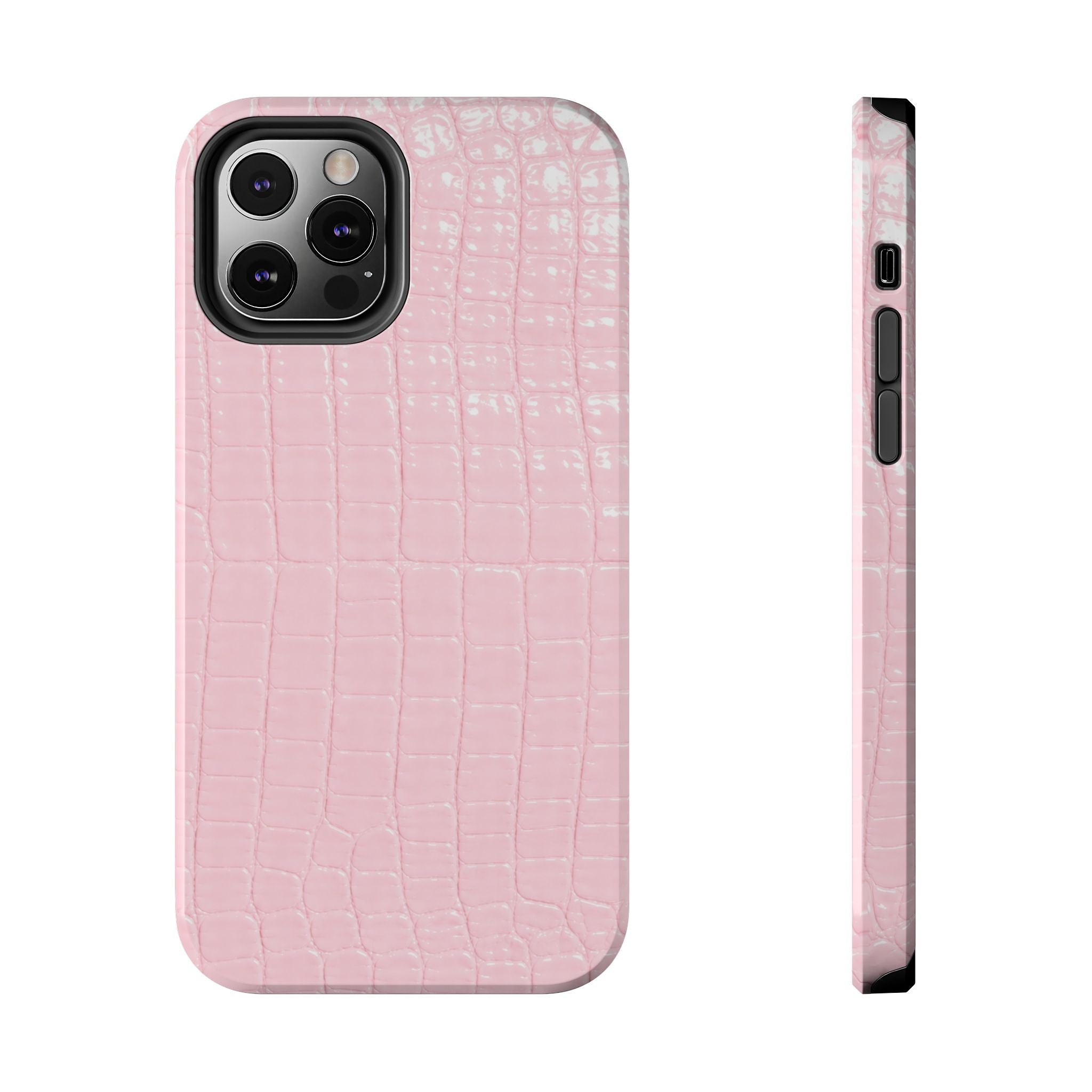 Blush Croc Phone Cases