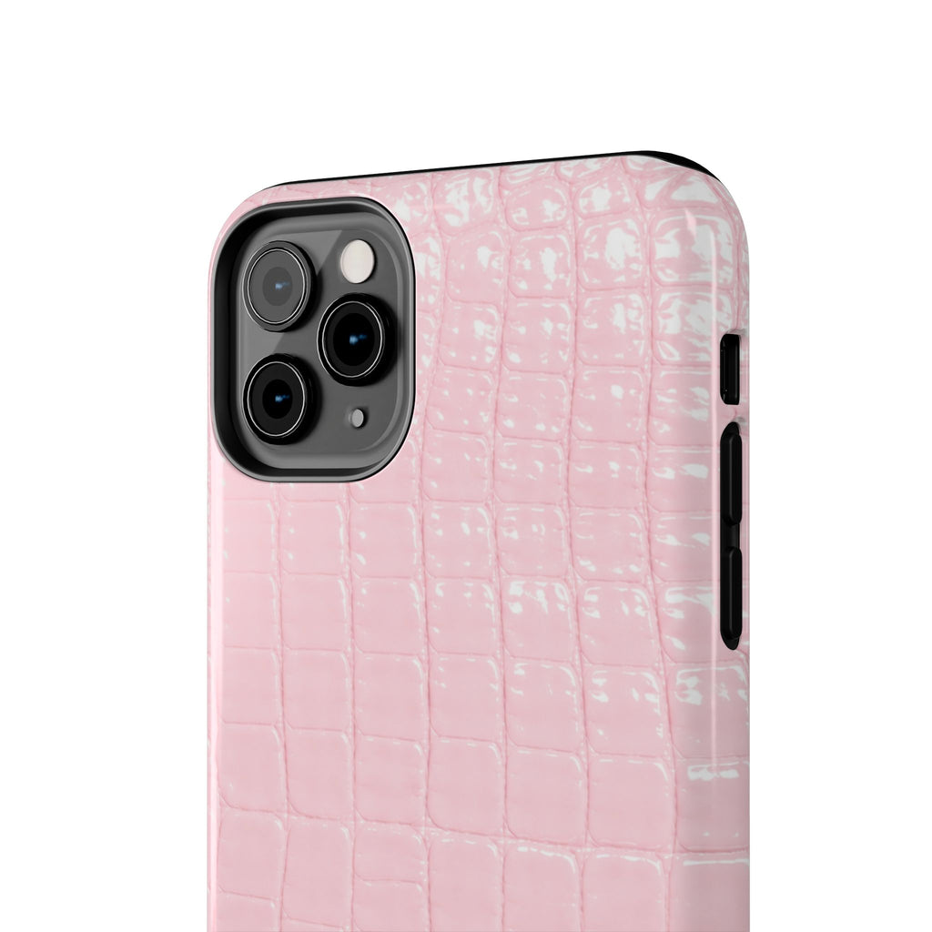Blush Croc Phone Cases