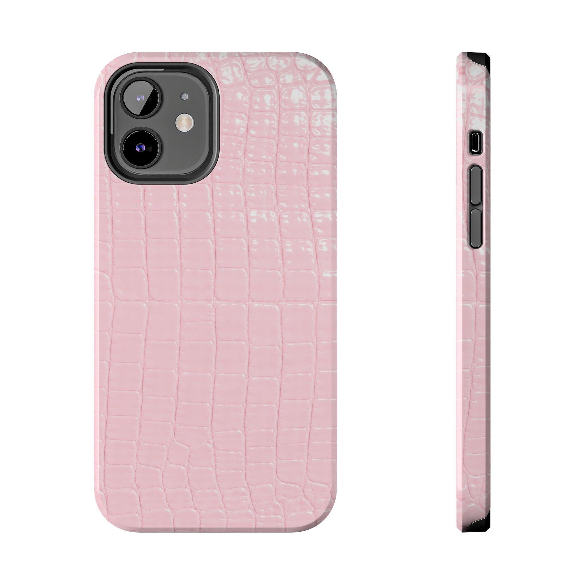 Blush Croc Phone Cases