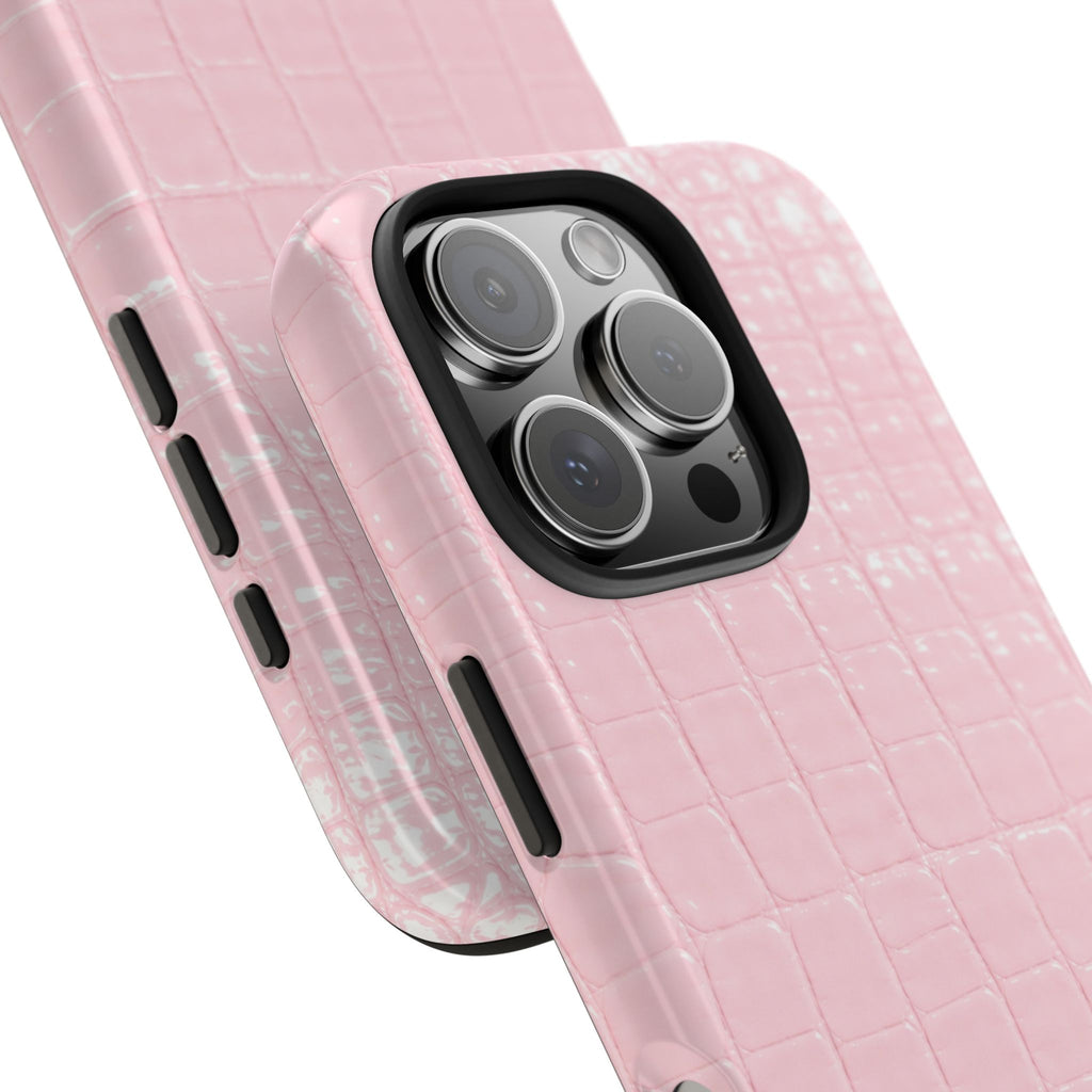 Blush Croc Phone Cases