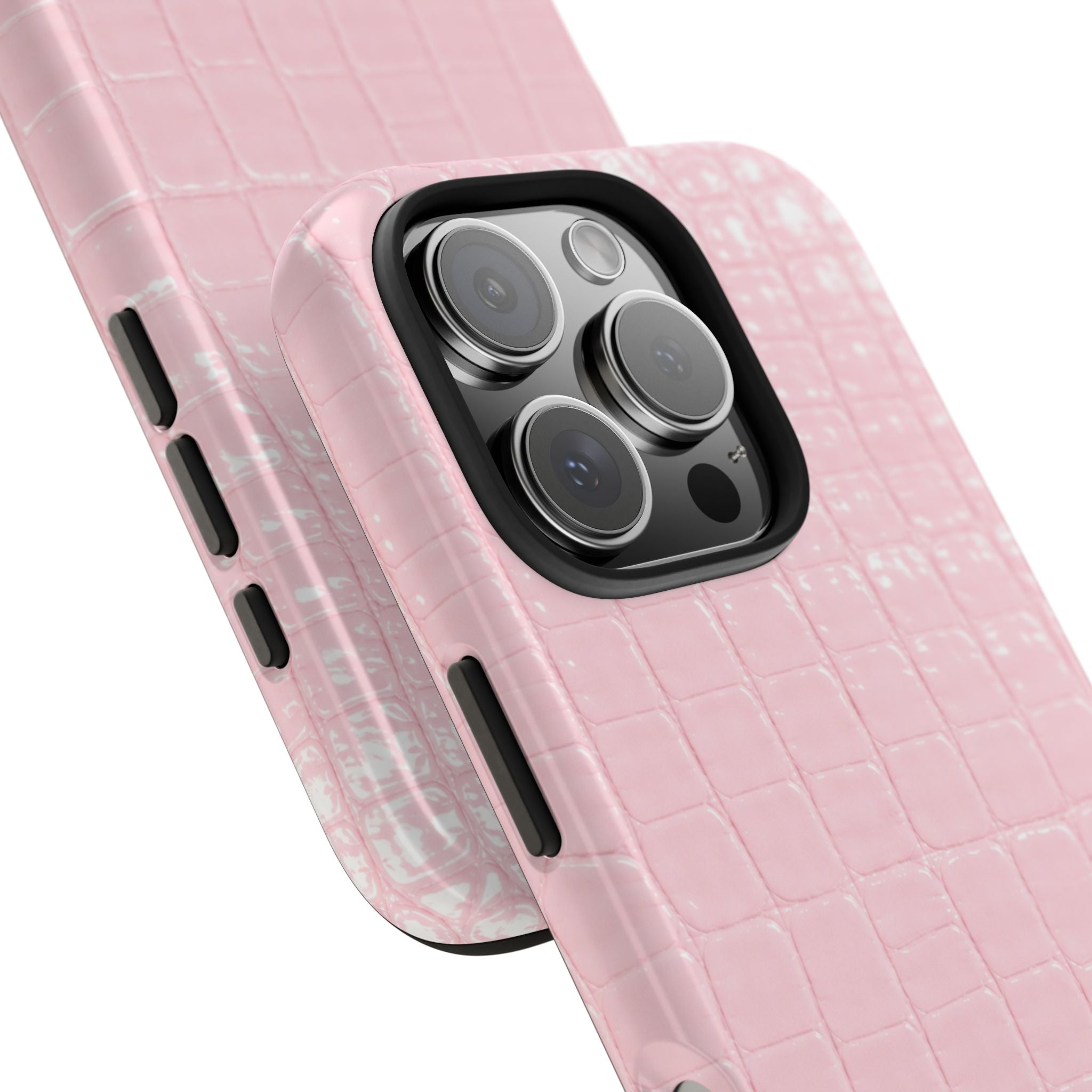 Blush Croc Phone Cases